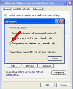 Wireless Network Connection Properties Advance